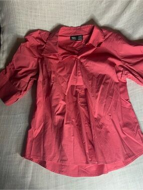 Wassio Coral Button-Down Short stretch Sleeve Shirt
